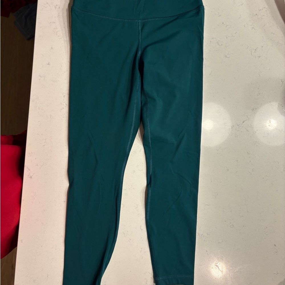 Teal High-Waisted Leggings